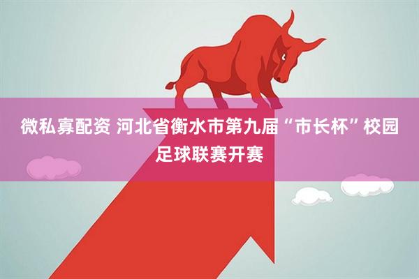 微私寡配资 河北省衡水市第九届“市长杯”校园足球联赛开赛